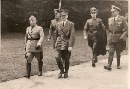 Гитлер и Муссолини в Anlage Sud