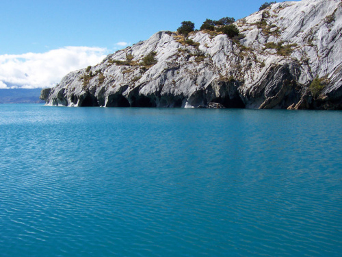 Мраморные пещеры в Чили (Las Cavernas de Marmol)