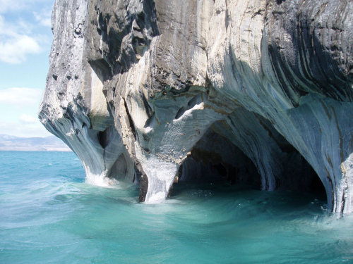 Мраморные пещеры в Чили (Las Cavernas de Marmol)