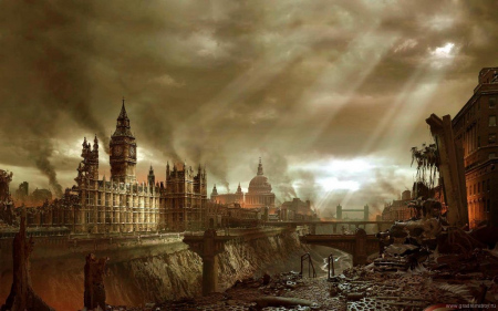 ядерная война - руины Лондона