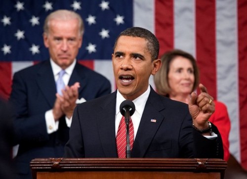 President Barack Obama delivers a health care address to a joint session of Congress at the U.S. Capitol in Washington, D.C., Sept. 9, 2009. (Official White House Photo by Pete Souza) This official White House photograph is being made available only for publication by news organizations and/or for personal use printing by the subject(s) of the photograph. The photograph may not be manipulated in any way and may not be used in commercial or political materials, advertisements, emails, products, promotions that in any way suggests approval or endorsement of the President, the First Family, or the White House.