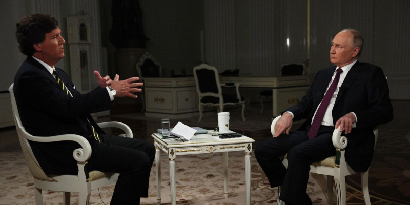 Американские СМИ об интервью Владимира Путина Такеру Карлсону